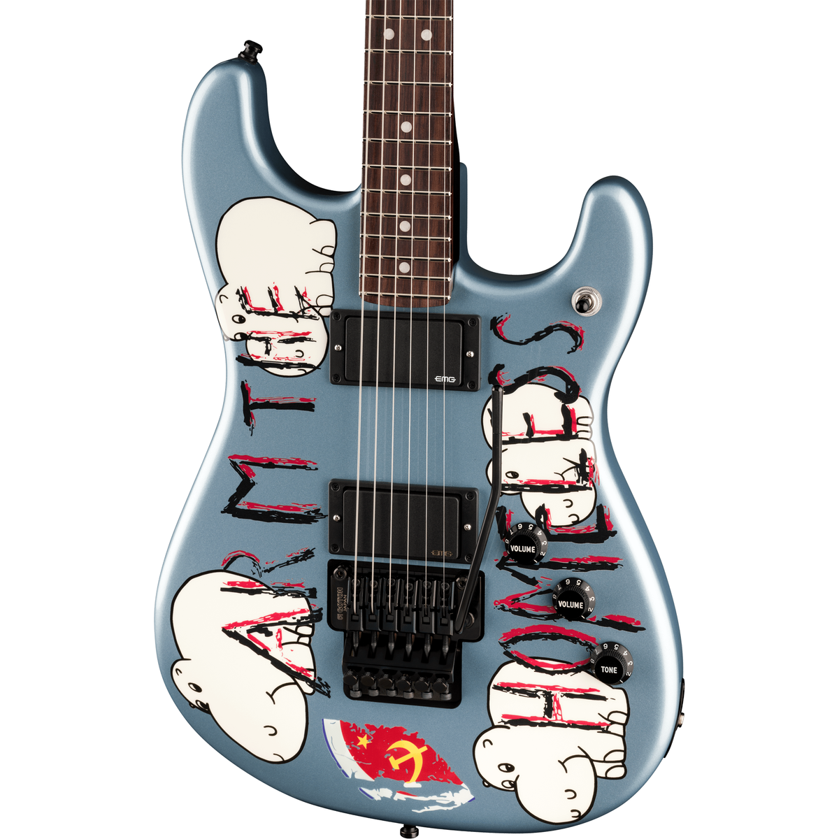 Fender Tom Morello "Arm The Homeless" Stratocaster - Blue Ice Metallic