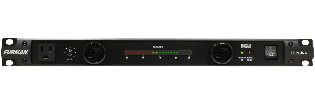 Furman PL-PLUSC 15A Power Conditioner W/ Lights, Voltmeter - New