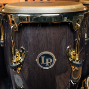 LP 11 and 3/4-Inch Matador Conga, Siam Oak - Black with Gold Hardware - CHUCKSCLUSIVE