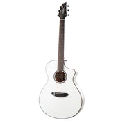 Breedlove Discovery S Concert Acoustic Electric Guitar - Satin White