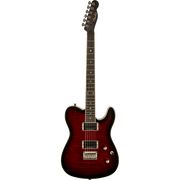 Fender Custom Telecaster FMT HH Electric Guitar in Black Cherry Burst