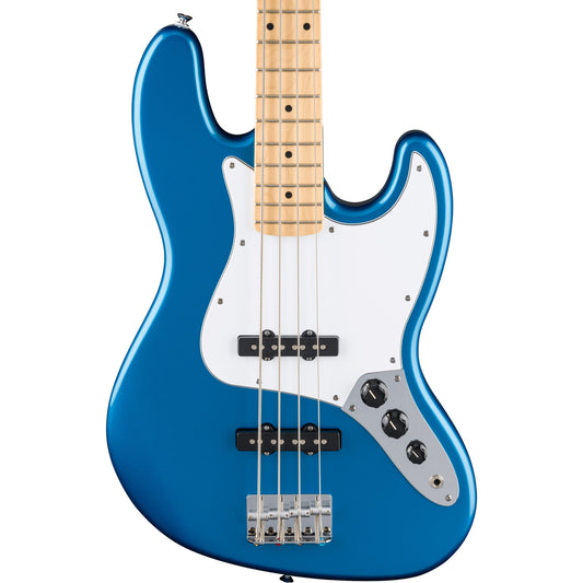 Fender Standard Jazz Bass - Maple Fingerboard, White Pickguard, Aqua Marine Metallic