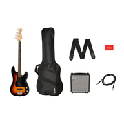 Squier Affinity Series Precision Bass PJ Pack - 3-Color Sunburst, Laurel Fingerboard