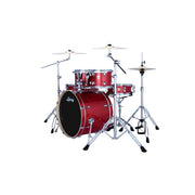 Ludwig Evolution 6-Piece Drum Kit with 22-Inch Kick - Crimson Sparkle
