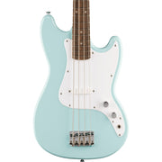 Squier Sonic Bronco Bass - Laurel Fingerboard, White Pickguard, Daphne Blue