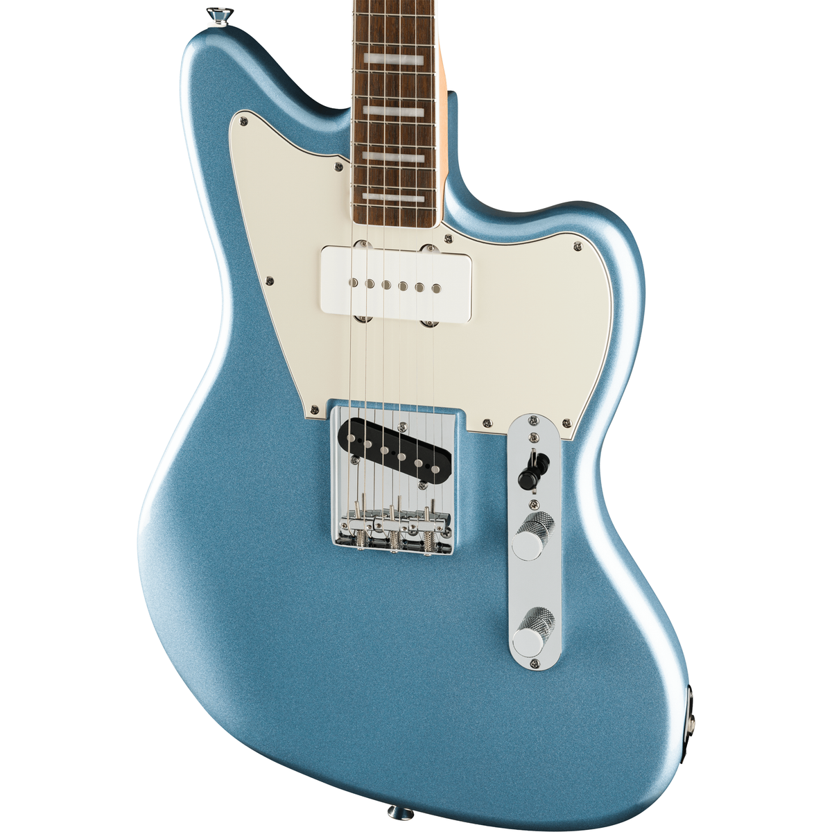 Squier Limited Edition Paranormal Offset Telecaster SJ - Laurel Fingerboard, Parchment Pickguard, Ice Blue Metallic