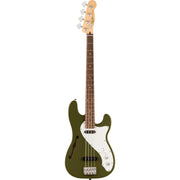 Squier Paranormal Precision Bass Thinline SJ - Laurel Fingerboard, Olive