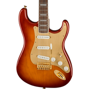 Squier 40th Anniversary Strat, Gold Edition, Laurel Fingerboard, Sienna Sunburst