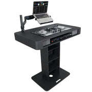 ProX XZF-DJCTBL Control Tower DJ Podium for Pioneer DDJ-REV7 XDJ-XZ FLX10 RANE Four - Black Finish