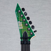 ESP USA M-II FR DLX Electric Guitar - Lime Burst - #US23322