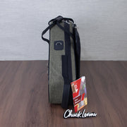Marcus Bonna Alto and Non-Detachable Curved Soprano Double Saxophone Case - Cationic Green