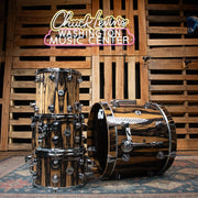 DW Collector's Series Exotic 5-Piece Shell Pack - Natural Lacquer over Royal Ebony Veneer