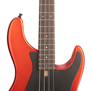 Brubaker JXB-4 Standard Bass Guitar - Tangerine Metallic