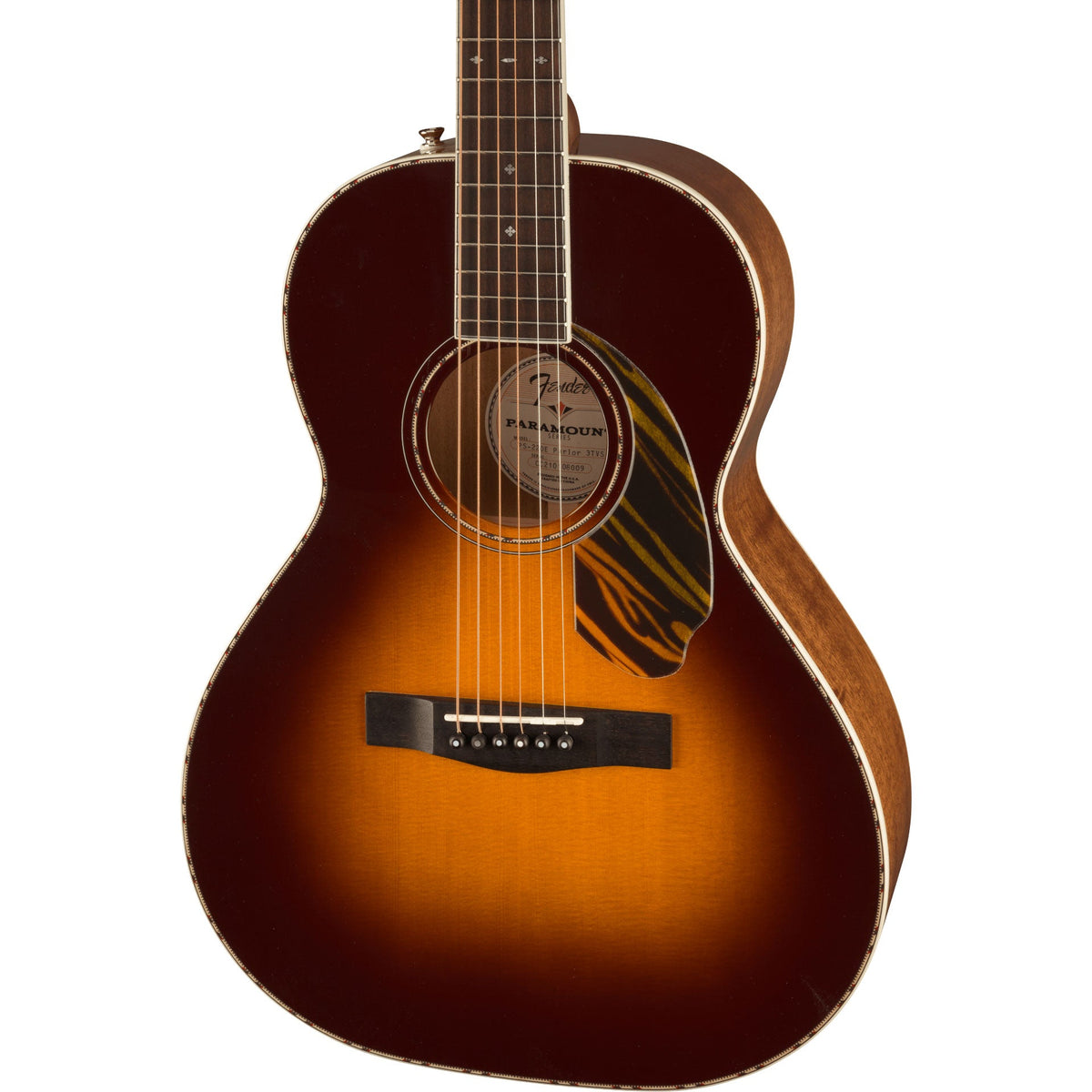 Fender PS-220E Parlor Acoustic Guitar - Vintage Sunburst