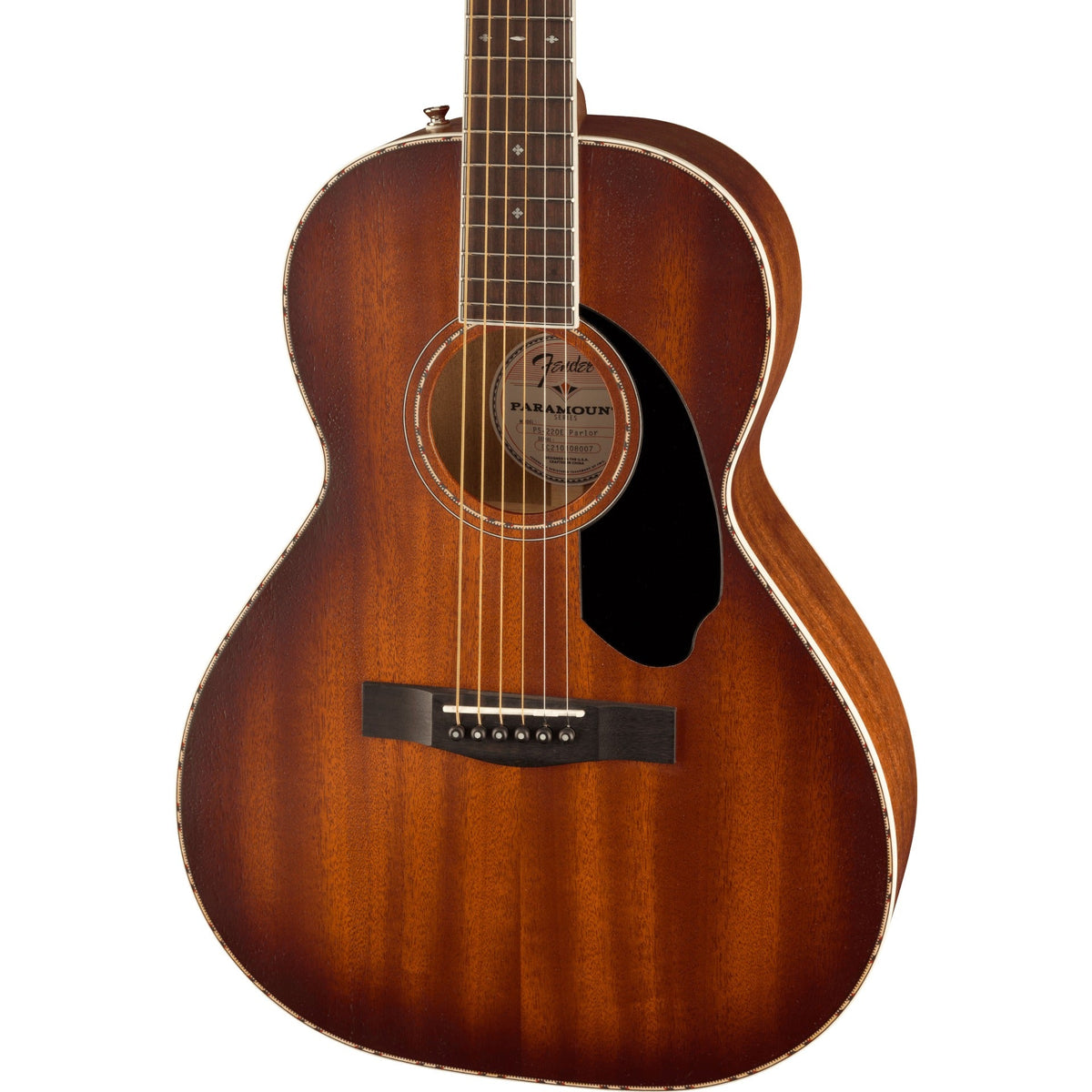 Fender PS-220E Parlor Acoustic Guitar - Aged Cognac Burst