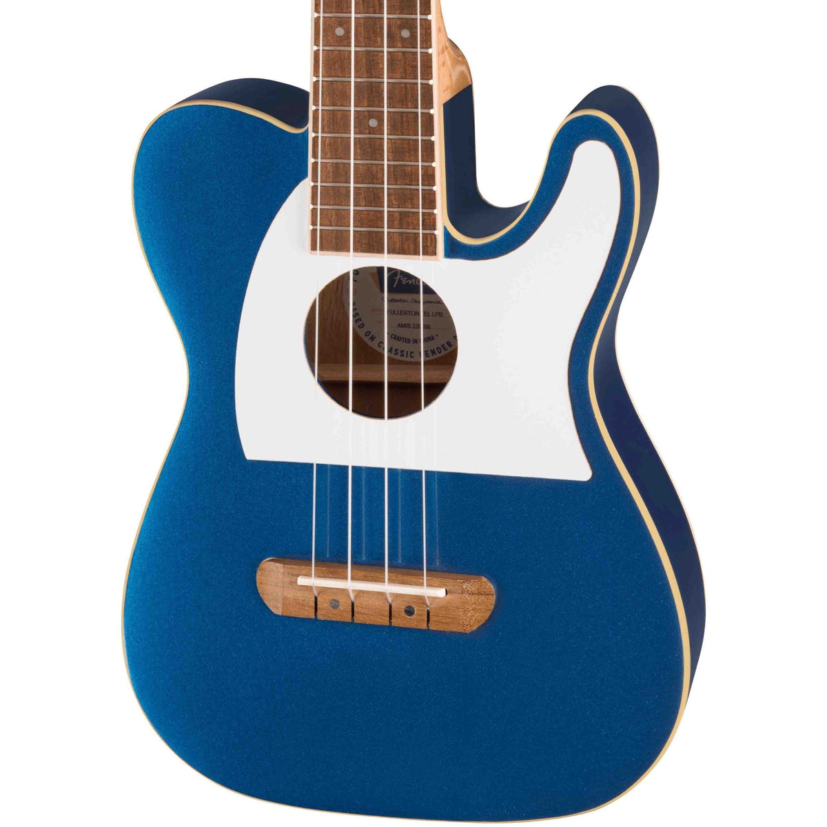 Fender Fullerton Tele Ukulele - Lake Placid Blue, Walnut Fingerboard