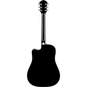 Fender FA-125CE Dreadnought Acoustic Electric Guitar - Black