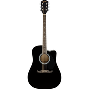 Fender FA-125CE Dreadnought Acoustic Electric Guitar - Black