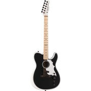 Fender Jack White Triplesonic Acoustasonic Telecaster - Satin Arctic White w/ Black Top