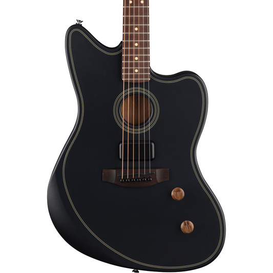 Fender Acoustasonic Standard Jazzmaster Acoustic Electric Guitar - Black
