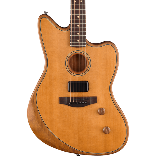 Fender Acoustasonic Standard Jazzmaster Acoustic Electric Guitar - Aged Natural