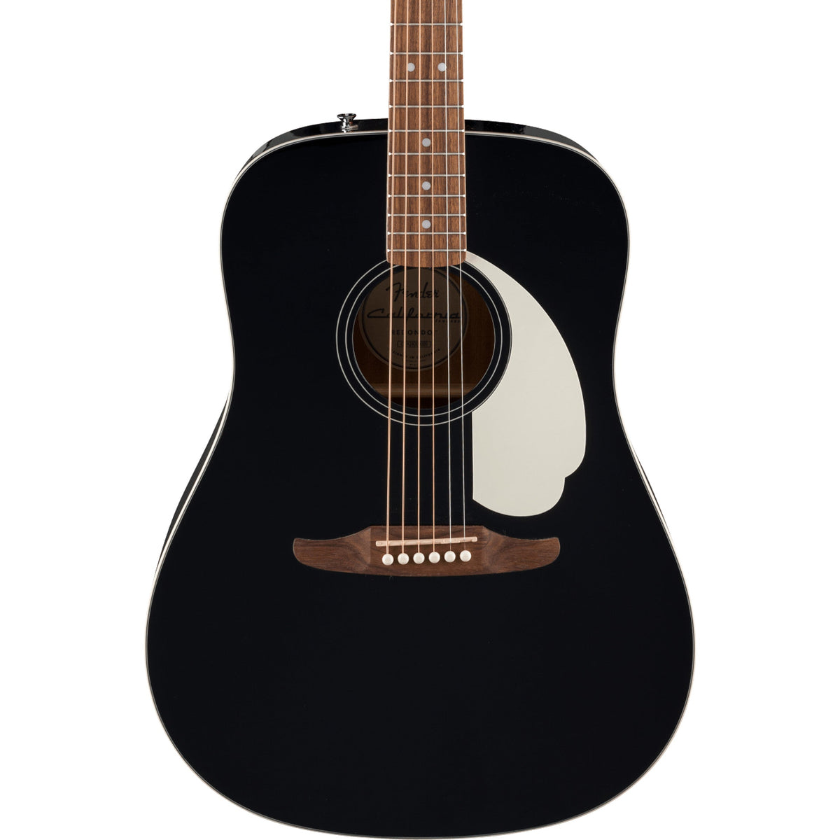 Fender California Standard Redondo Mini Acoustic Guitar - Spruce Top, Black