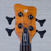 Warwick Limited Edition Pro Series Steametter 4-String Electric Bass Guitar - Special Amber Transparent Satin - #GPSG01025522