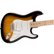 Squier Sonic Stratocaster Pack, Maple Fingerboard, 2-Color Sunburst, Gig Bag, 10G Amplifier