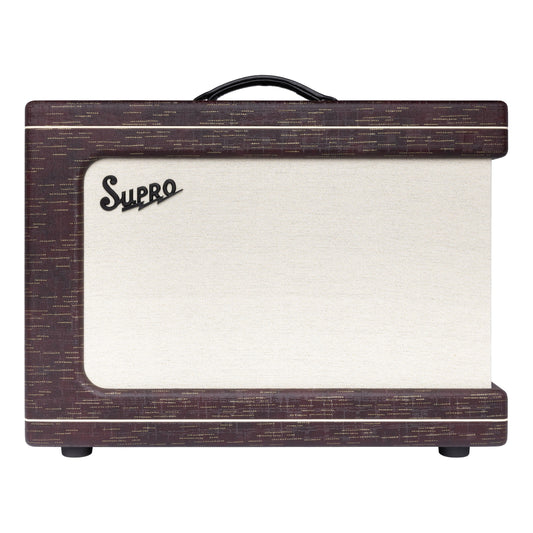 Supro Ambassador Custom 2x10-Inch 50-Watt Combo Tube Guitar Amplifier - Burgundy Gold Scandia