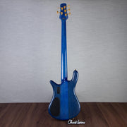 Spector Euro 5 LT Poplar Burl Over Ash 5-String Electric Bass Guitar - Faded Light Blue Gloss - CHUCKSCLUSIVE - #]C121NB23298