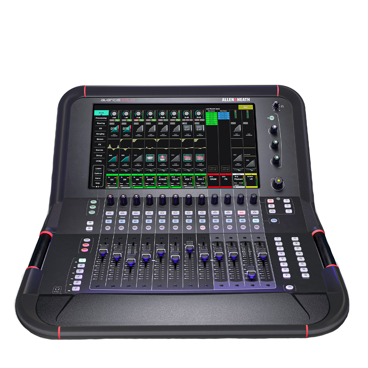 Allen & Heath Avantis Solo 64 Channel 12 Fader Digital Mixing Console with 15.6-Inch HD Capacitive Touchscreen - Mint, Open Box