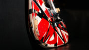 EVH Striped Series Frankie Relic Electric Guitar - Red with Black Stripes