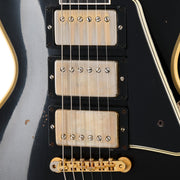 Gibson Custom Shop Murphy Lab Eric Clapton 1958 Les Paul Custom Electric Guitar - Ebony - #EC 132