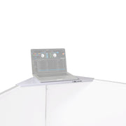 ProX XF-4X3048W MK2 Four Panel Collapse and Go DJ Facade with White Frame and Carry Bag