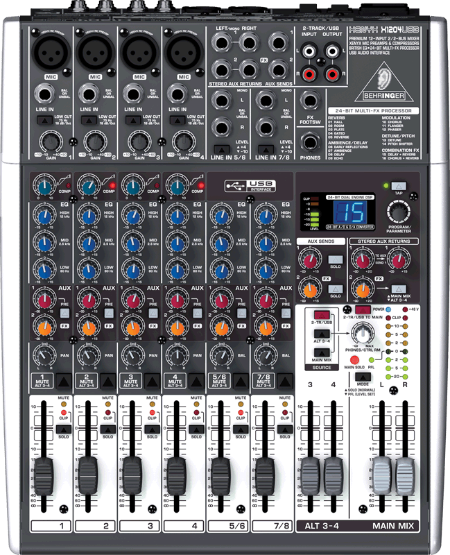 Behringer Xenyx X1204 Usb Mixer With Effects
