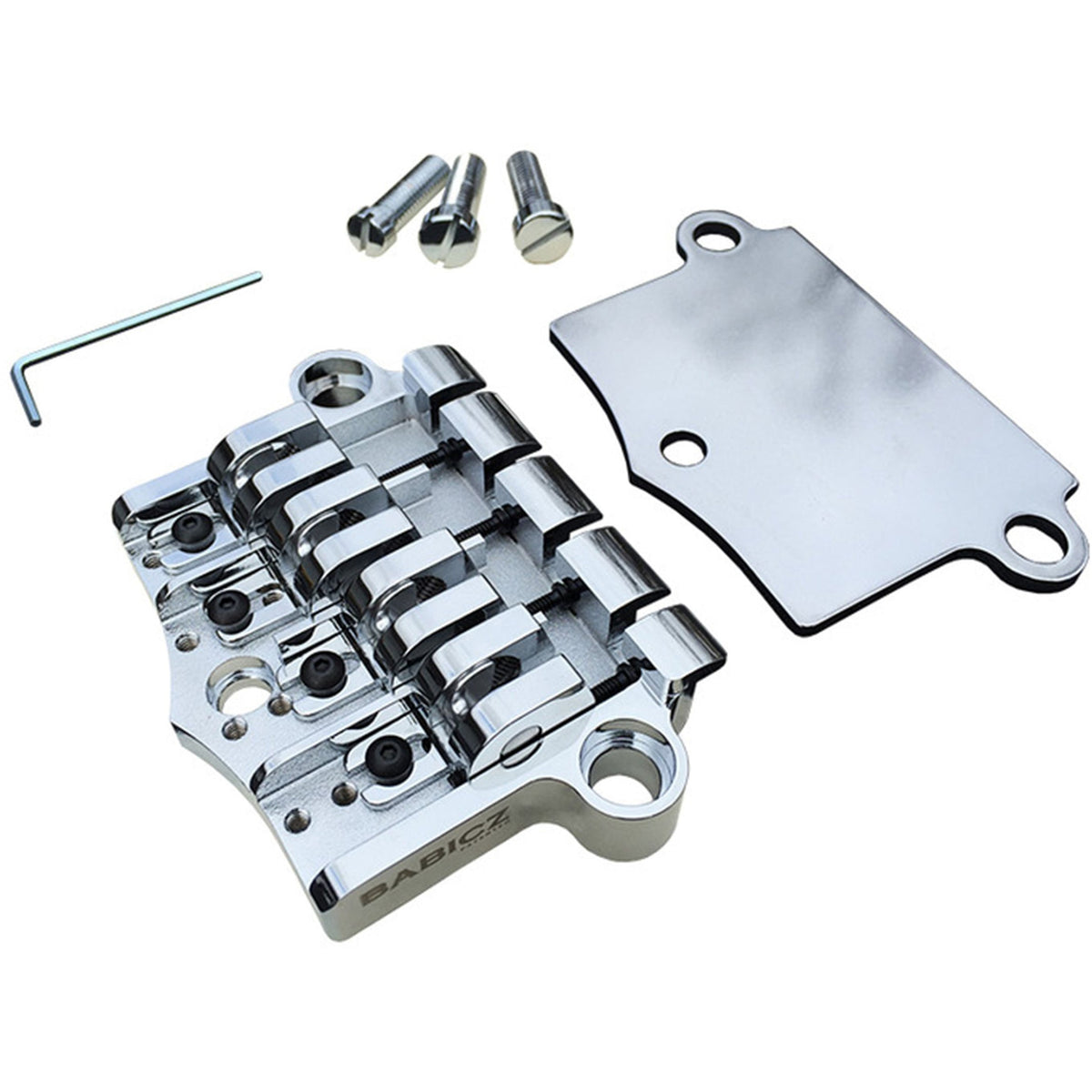 Babicz Full Contact Hardware FCH-3 Original Series Epiphone 3 Point Style Bass Bridge - Chrome