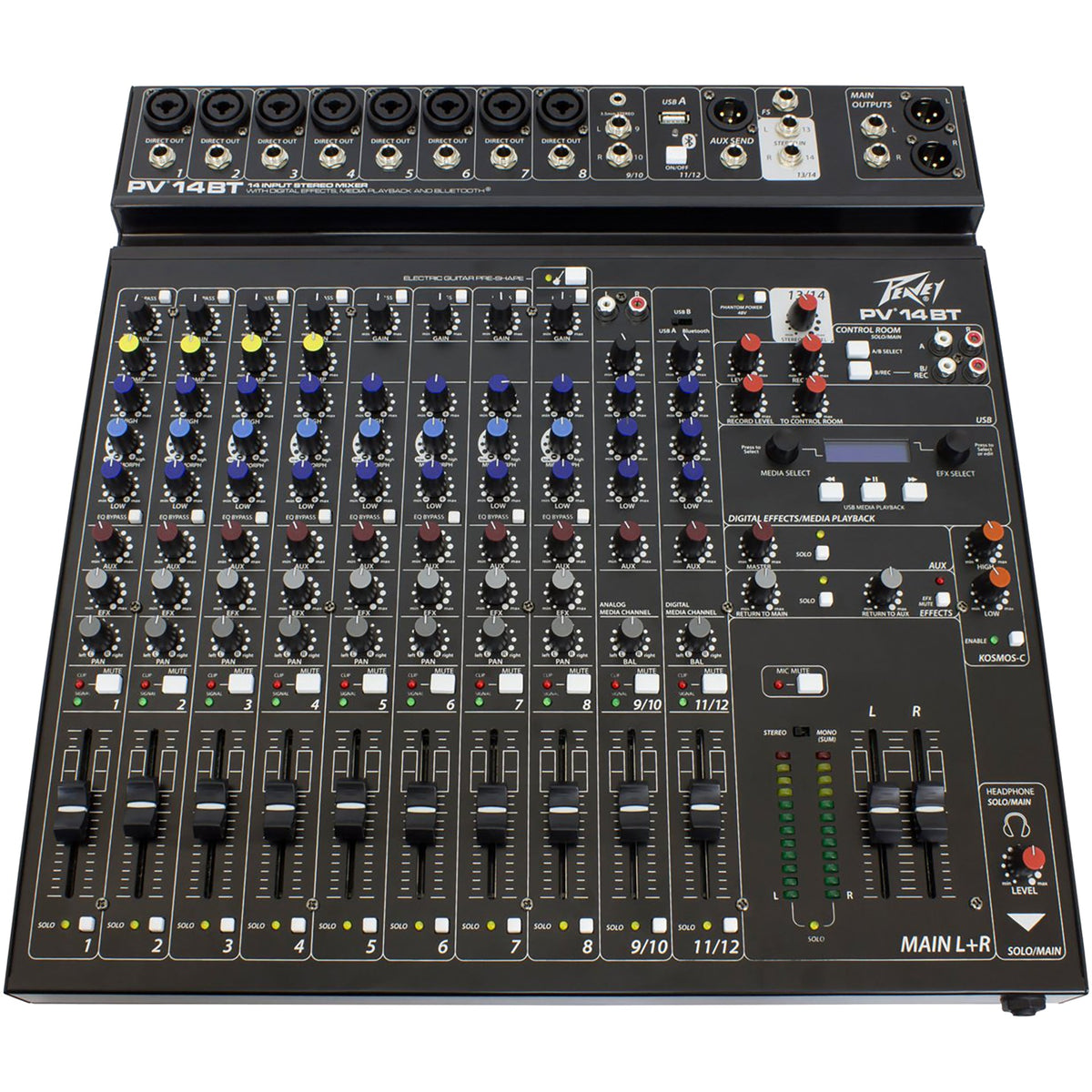 Peavey PV® 14 BT 14-Channel Compact Mixer with Bluetooth