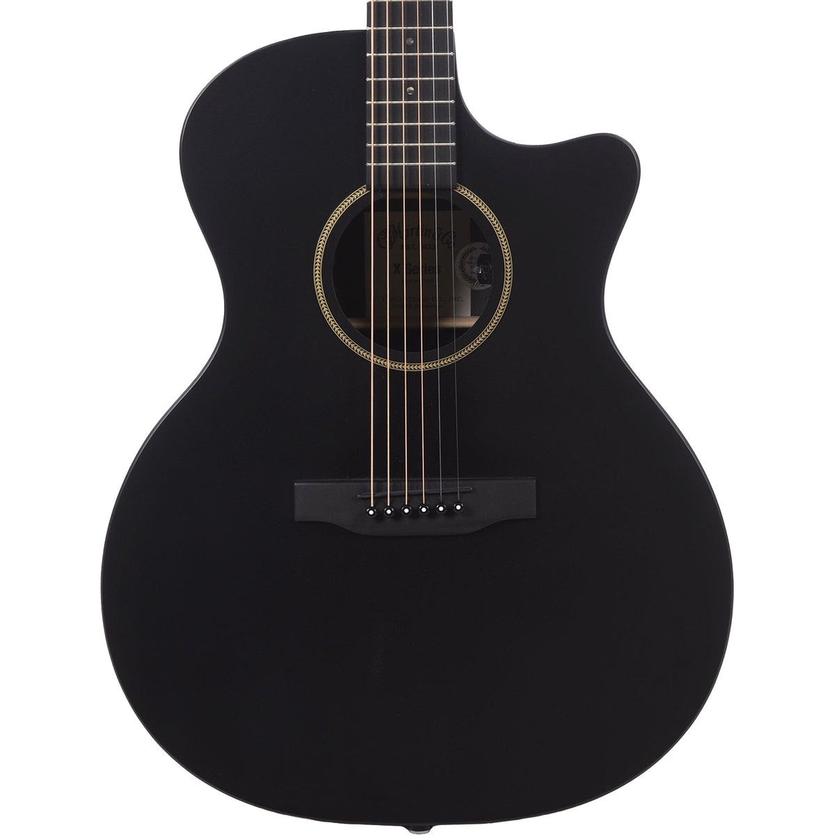Martin GPC-X1E Acoustic Electric Guitar, Black