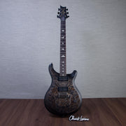 PRS S2 Custom 24-08 Poplar Burl Electric Guitar - Charcoal Burst - #S2089421