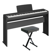 Yamaha P143LXB Bundle with L100B Stand and PKBB1 X-Style Bench
