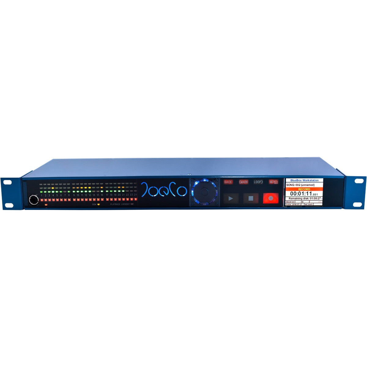 JoeCo Blue Box 24ch BlueBox Interface Recorder - 24 MicPres 24 Bal Outs