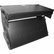 ProX DJ Z-Table MK2 Portable Z-Style DJ Table Flight Case w/Handles & Wheels - Black