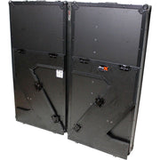 ProX DJ Z-Table MK2 Portable Z-Style DJ Table Flight Case w/Handles & Wheels - Black