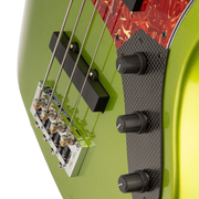 Brubaker JXB-4 Standard Bass Guitar - Green Metallic
