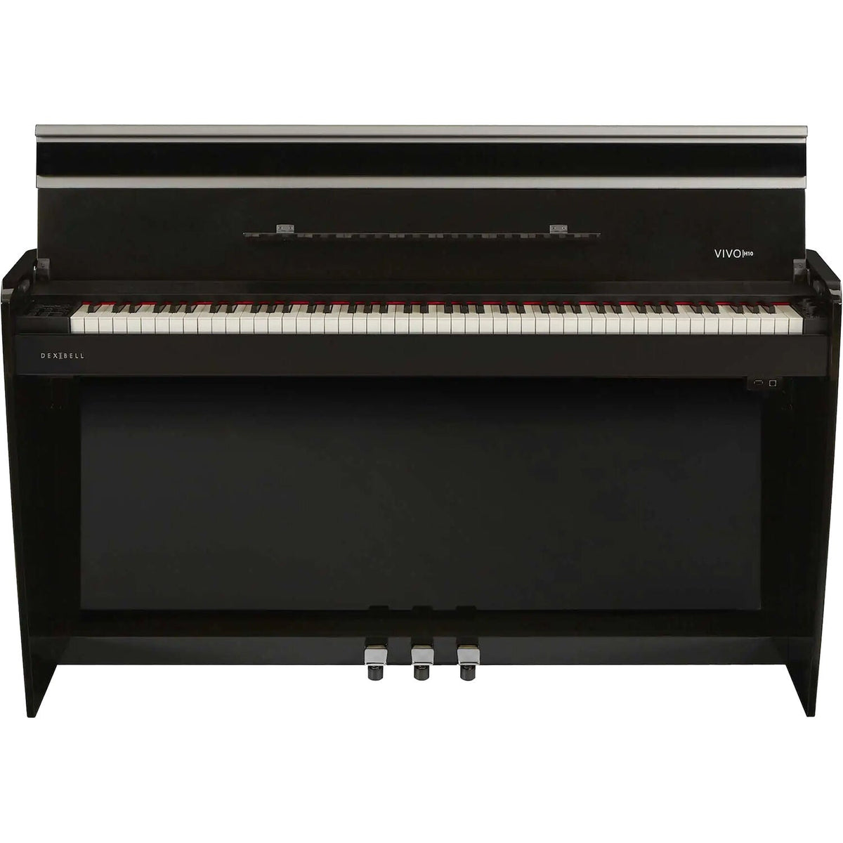 Dexibell VIVOH10BKP VIVO H10 Digital Upright Piano with Bench (Polished Black)