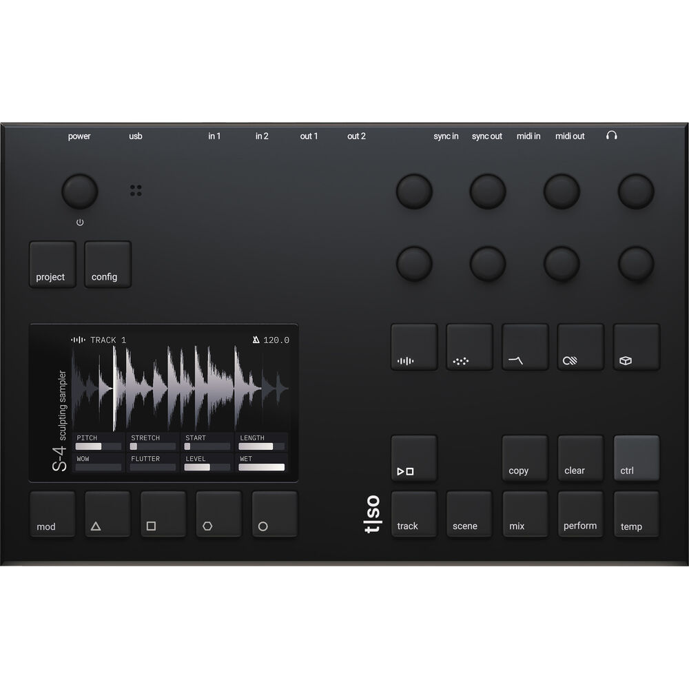 Torso Electronics S4 Sculpting Sampler Audio Instrument - Black