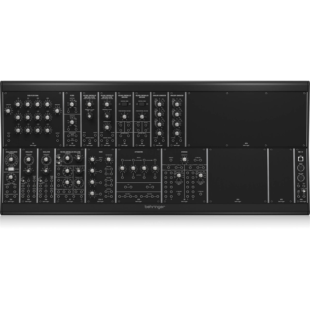 Behringer System 15 Complete Eurorack Modular Synthesizer w/16 Modules and Case