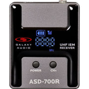 Galaxy Audio ASD-700 Wireless Digital UHF IEM System - B5: 550 to 569 MHz