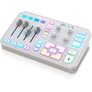 TC-Helicon GoXLR 4-channel USB Streaming Mixer with Voice FX and Sampler - White