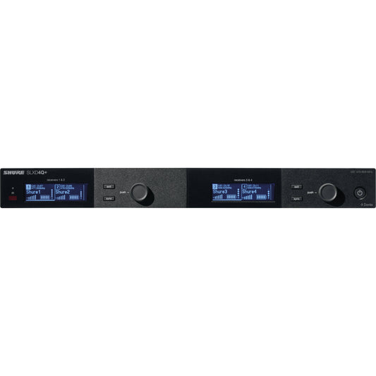 Shure SLXD4QDAN+ Quad Wireless Receiver with Dante - G57 Band
